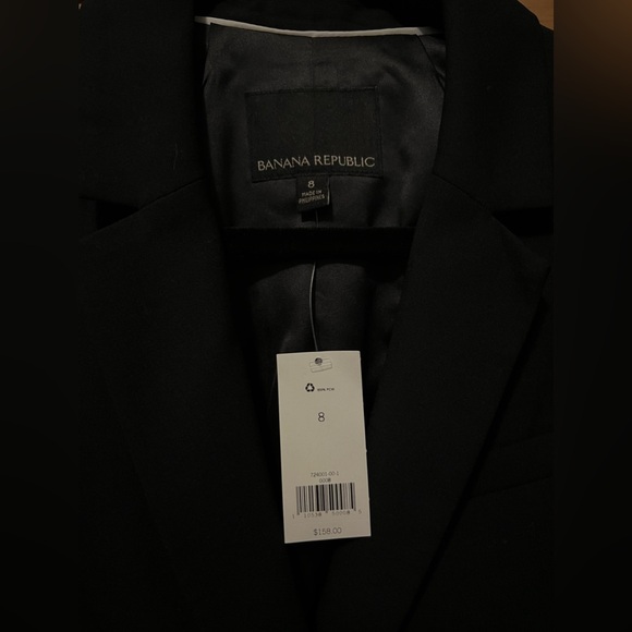 Banana Republic - Black Suit top with fringe - Picture 4 of 4